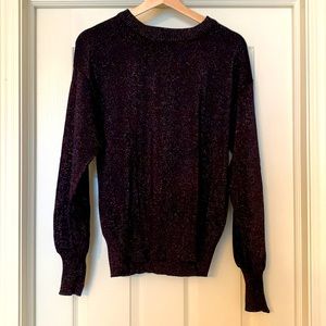 NWT Nine West Multi Sparkle Metallic Sweater, medium